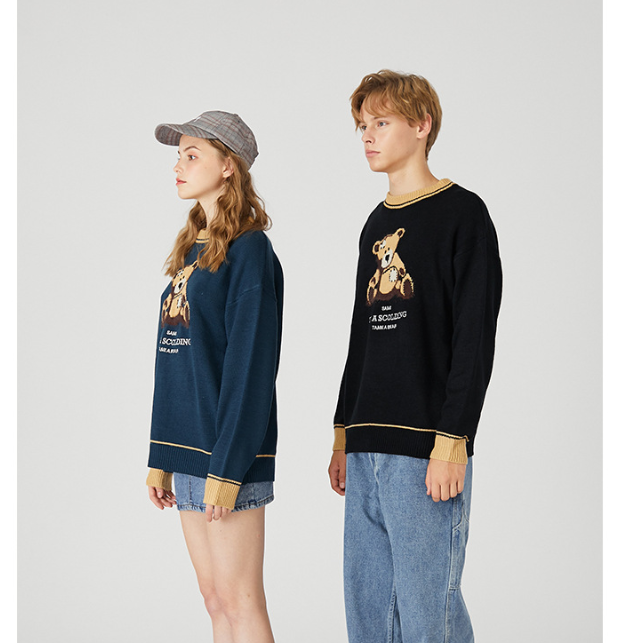 Lovers clothes young men and women sweaters