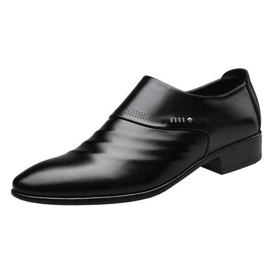 Casual pointed toe shoes men leather shoes men