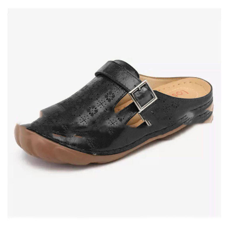 Women's Slippers Large Size Baotou Half-support Women's Shoes Sandals Women