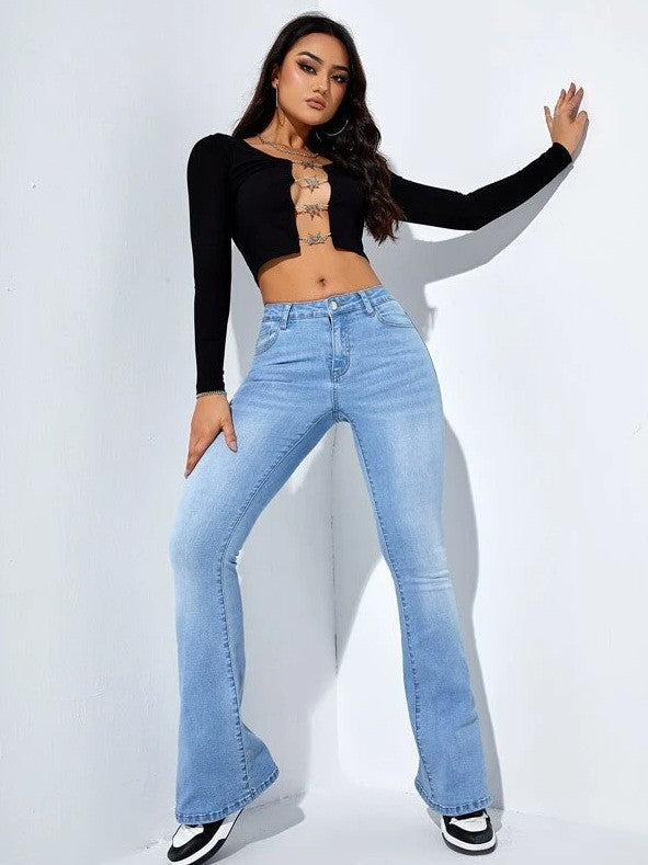 Women's Fashion Casual High Waist Slim-fit Stretch Trousers